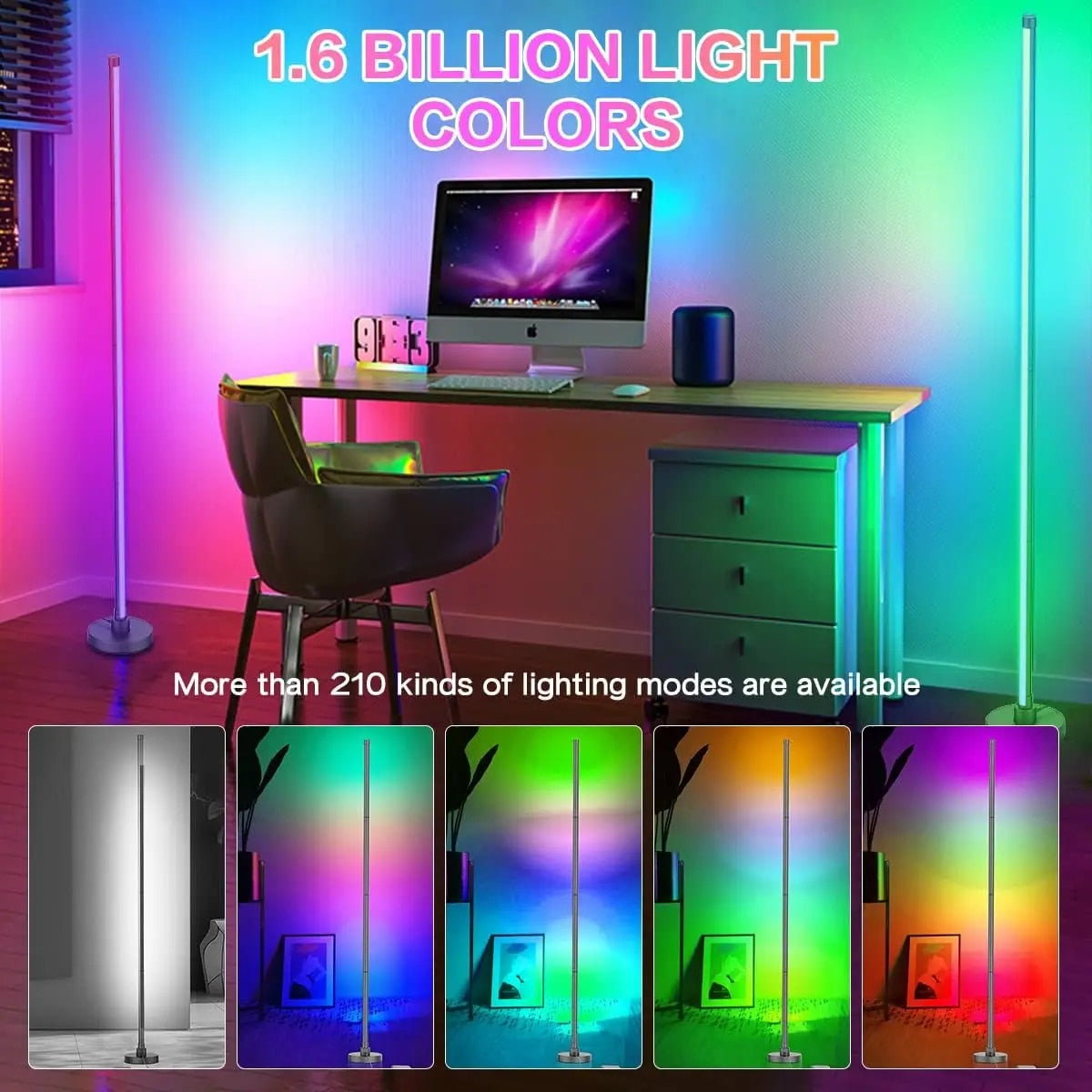 RGB corner floor lamp