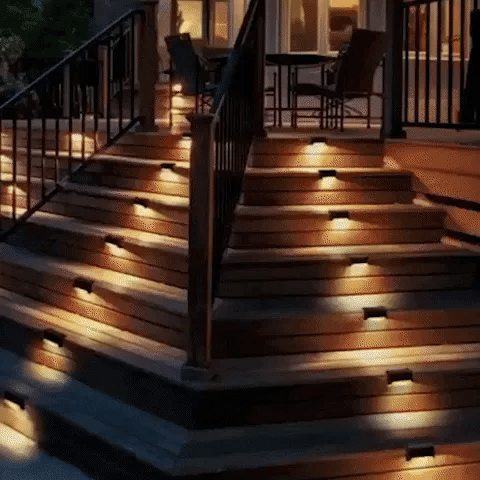 Solar stair light